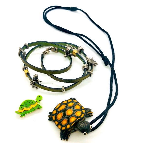 Vintage Turtle Jewelry Lot - Picture 6 of 9
